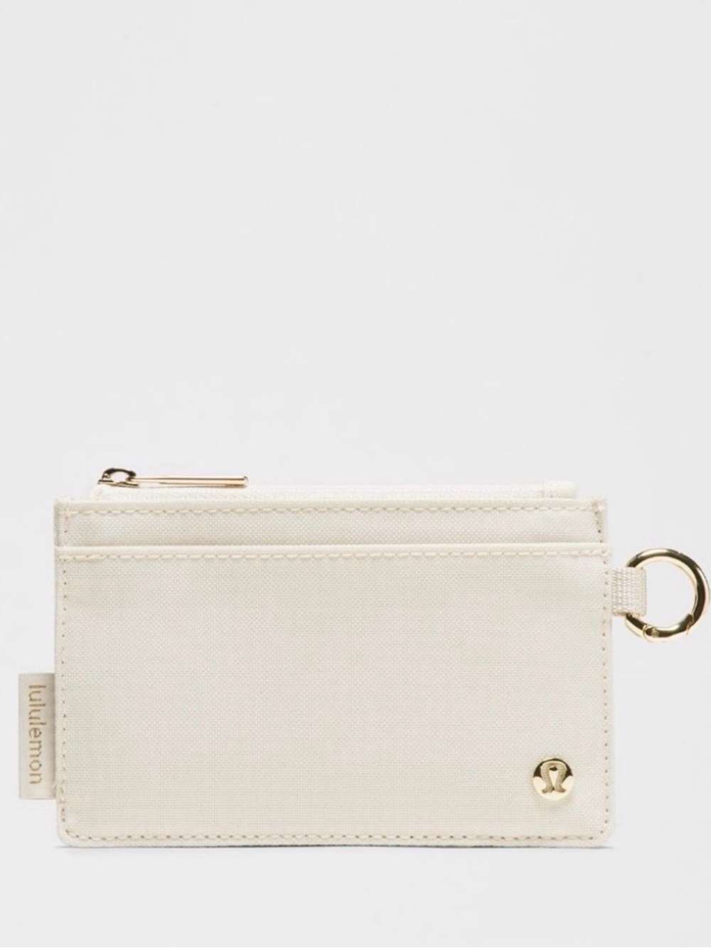 Lululemon Clippable Card Case - Light Ivory NWT